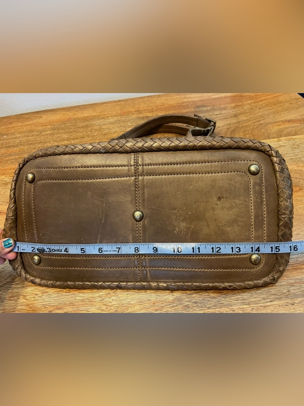 Valentina Woven Shoulder Bag - Brown - Picture 15 of 16